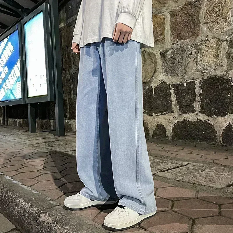 Korean Style Streetwear New Fa - огляд і ціна Men'S Fashion Grey Jeans