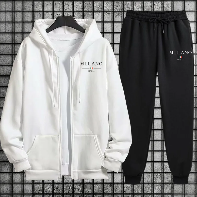 Spring 2026 Men's Tracksuit Ca - огляд і ціна Mens Fashion Zip Up Hoodies