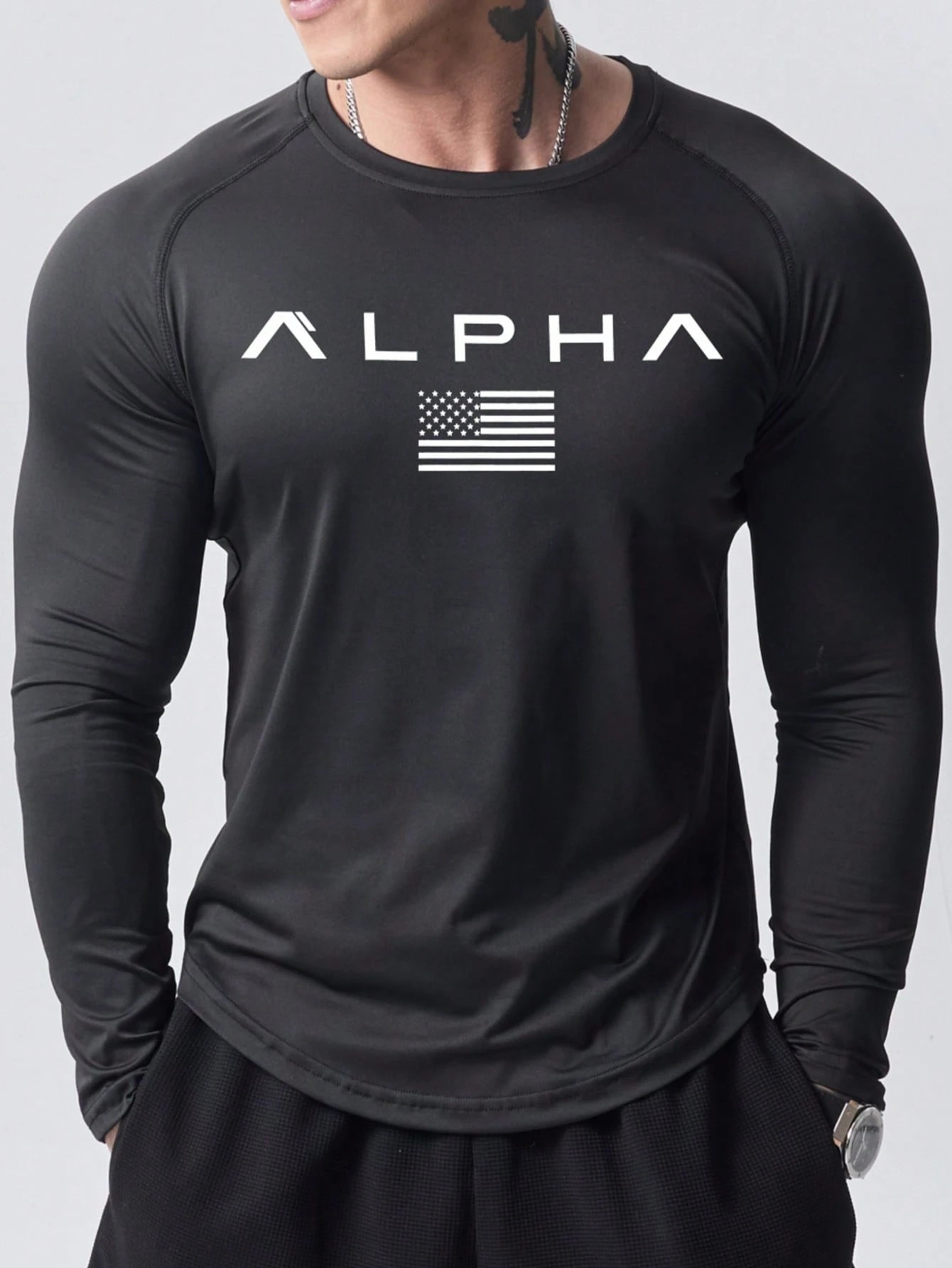New men's long-sleeved T-shirt - огляд і ціна Men'S Fashion T Shirts