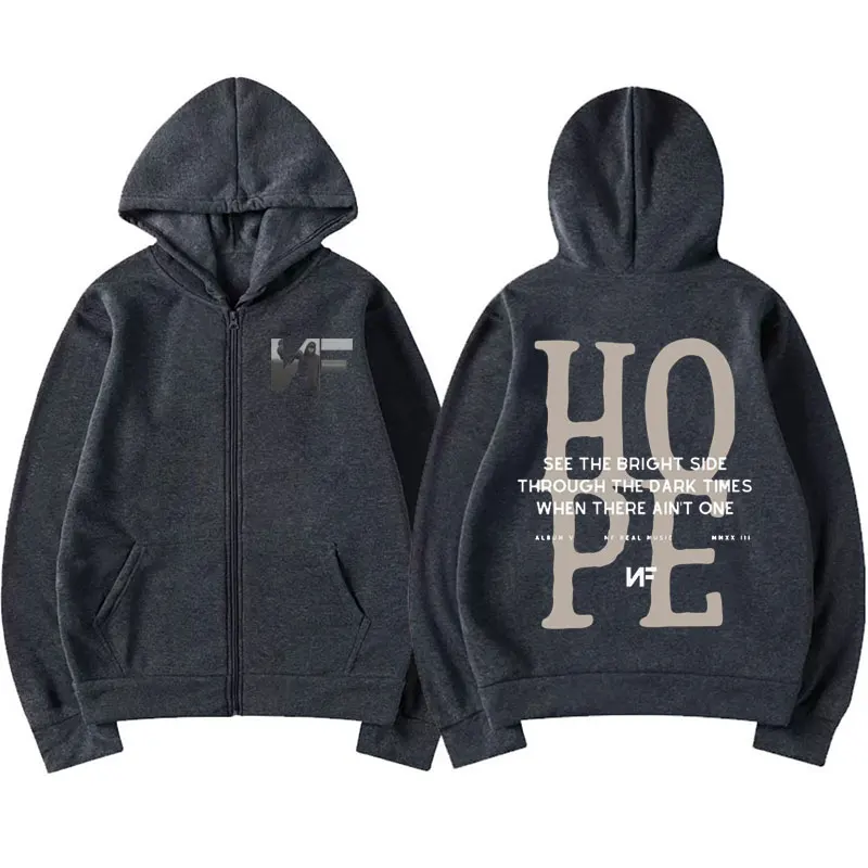 Rapper NF Hope Tracklist Zippe - огляд і ціна Mens Fashion Zip Up Hoodies