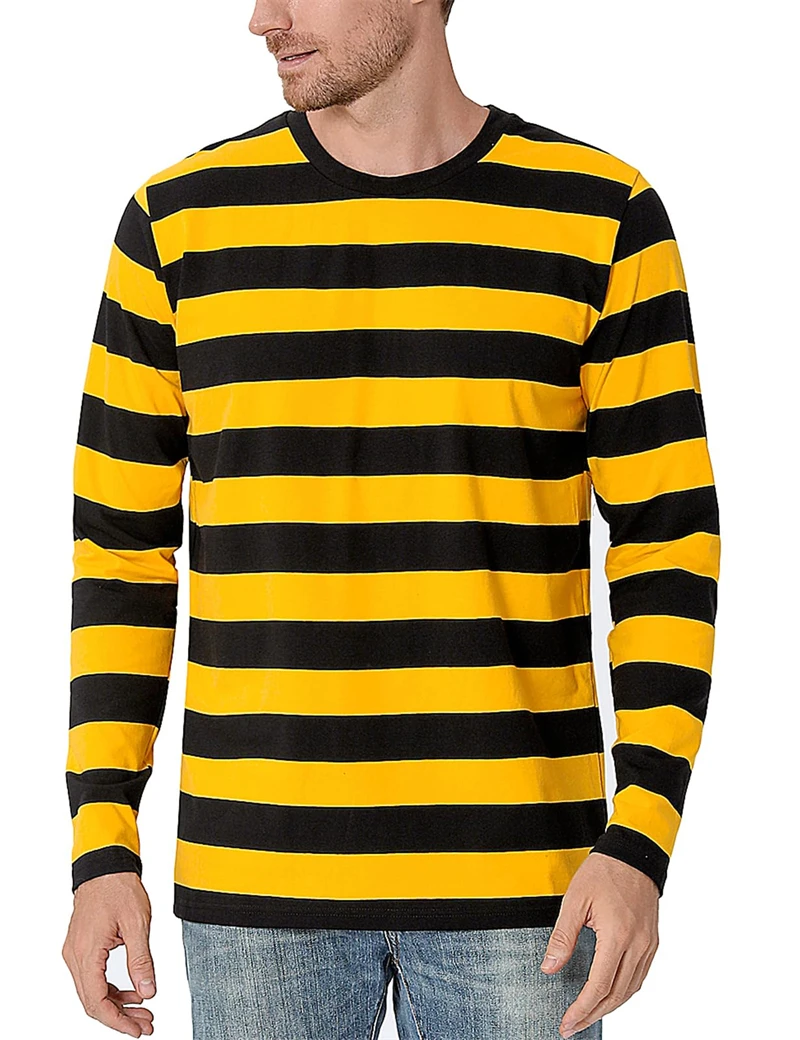 Fashion Contrast Stripe 3D Pri - огляд і ціна Mens Fashion Clothes